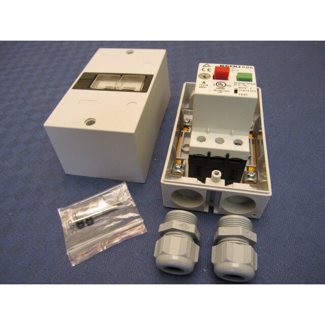 KEDU Motorschutzschalter RB6 6,3-10A, Komplettger&auml;t im Geh&auml;use IP55