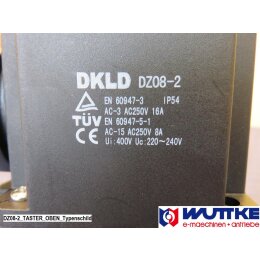 DKLD Motorstarter DZ08-2 1~, Taster oben, f&uuml;r z.B. Kreiss&auml;ge 230V