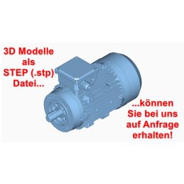 Elektromotor Drehstrom 3kW S6 1500/min Welle 24mm 90L prog. B14(140mm Flansch)