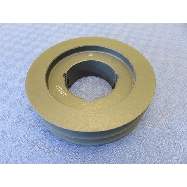 Taper Keilriemenscheibe 2-rillig SPZ/10mm DW 112mm, DA 116mm für Buchse 1610