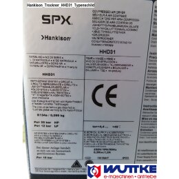 SPX Hankison Kältetrockner HHD31 für Kolben-/Schrauben-Kompressoren bis 500l/min