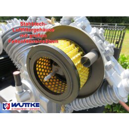 REMEZA Kompressor 1400l/min 4 Zyl. 7,5kW 400V 10bar 500l Behälter, Y-D-Anlauf