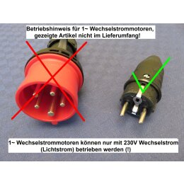 DWEMA Fremdl&uuml;fter 1~ 230V f&uuml;r Elektromotor Drehstrom ABM-D / EMK passend, Bg. 71