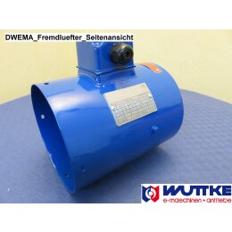 DWEMA Fremdlüfter 1~ 230V für Elektromotor Drehstrom ABM-D / EMK passend, Bg.100
