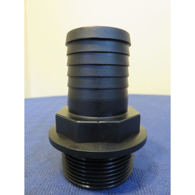 Schlauchtülle Kunststoff Außengewinde AG 1 1/4 Zoll BSP - 1 Zoll Tülle (25mm)