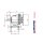 Stirnradgetriebe Gr&ouml;&szlig;e 25 i=7,39 Motoranbau IEC71 B14, B3 kompatibel zu NORD SK