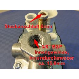 CONDOR Druckschalter MDR3/16 11-14bar mit Motorschutz 6,3-10A + Entlastungsventil