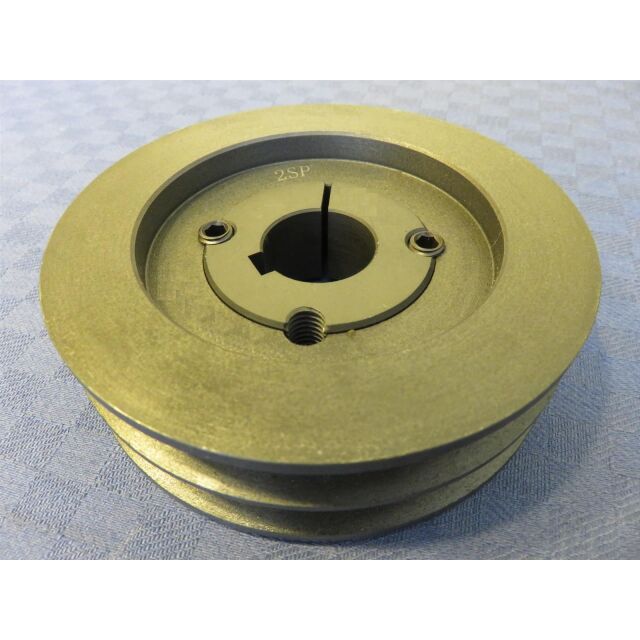 Keilriemenscheibe 2-rillig SPB/B17 DW 118mm, DA 125mm mit TL-Buchse 30mm Bohrung