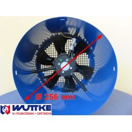 DWEMA Fremdlüfter 1~ 230V für Elektromotor Drehstrom ABM-D / EMK passend, Bg.132