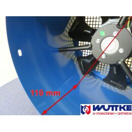 DWEMA Fremdlüfter 1~ 230V für Elektromotor Drehstrom ABM-D / EMK passend, Bg.132