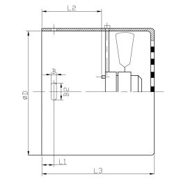 DWEMA Fremdlüfter 1~ 230V für Elektromotor Drehstrom ABM-D / EMK passend, Bg.132