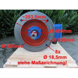 EMK Elektromotor Drehstrom 55kW 1500/min Welle 65mm 250M B35(Fuß+Flansch) IE3-KR