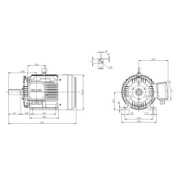 EMK Elektromotor Drehstrom 11kW 1500/min Welle 42mm 160M B3(Fuß) IE3-KR