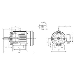 EMK Elektromotor Drehstrom 15kW 1500/min Welle 42mm 160L B3(Fuß) IE3-KR