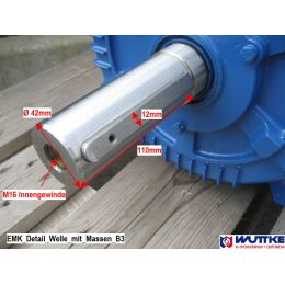 EMK Elektromotor Drehstrom 15kW 1500/min Welle 42mm 160L B3(Fuß) IE3-KU