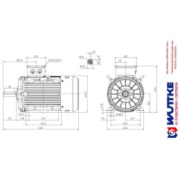DWEMA Elektromotor Drehstrom 11kW 1500/min Welle 42mm 160M B3(Fuß) IE3