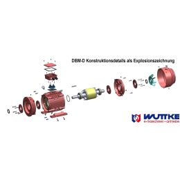 DWEMA Elektromotor Drehstrom 22kW 1500/min Welle 48mm 180L B35(Fuß+Flansch) IE3