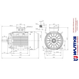 DWEMA Elektromotor Drehstrom 22kW 3000/min Welle 48mm 180M B3(Fuß) IE3