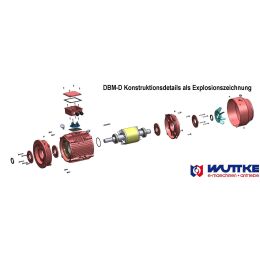 DWEMA Elektromotor Drehstrom 22kW 3000/min Welle 48mm 180M B5(Flansch) IE3