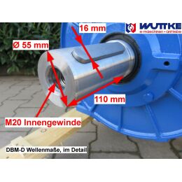 DWEMA Elektromotor Drehstrom 37kW 1500/min Welle 55mm 200L B3(Fuß) IE3